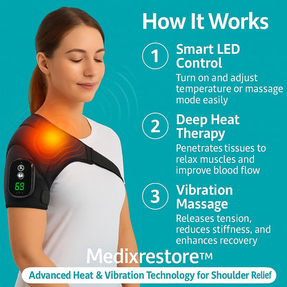 Shoulder Brace™ Pro - Heated Massage Therapy for Instant Pain Relief