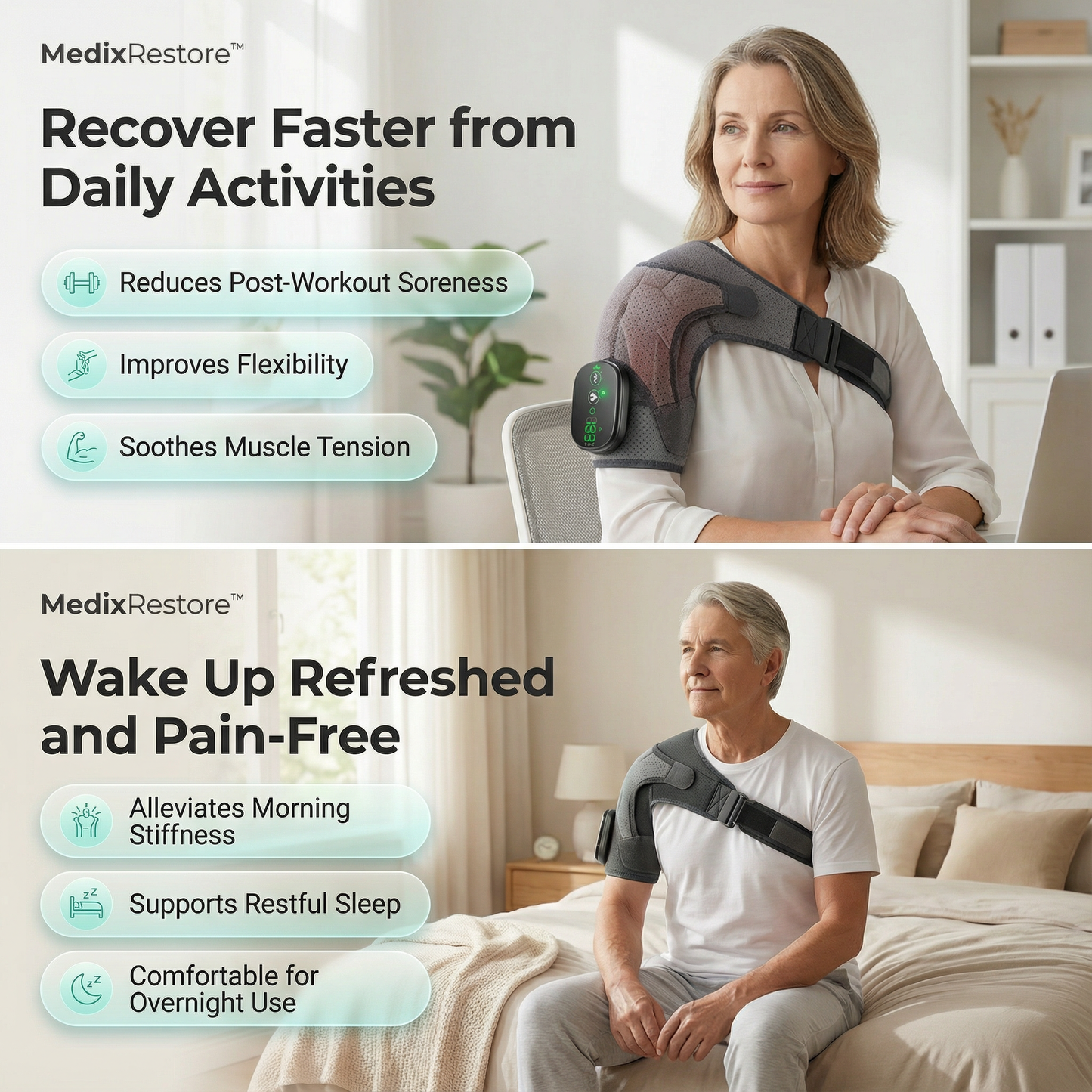 ShoulderBrace™ Pro - Heated Therapy Brace for Shoulder Pain Relief